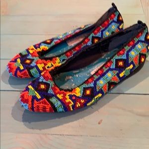 Frankie & Baby Beverly Feldman vintage bead flats